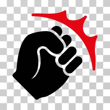 Yumruk Strike vektör simgesi