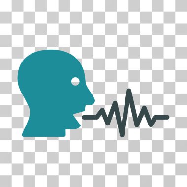 Kullanıcı sinyal vektör simge konuşmak