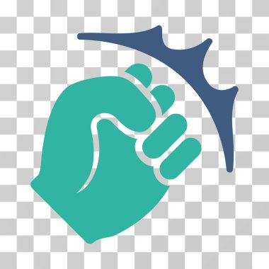 Yumruk Strike vektör simgesi