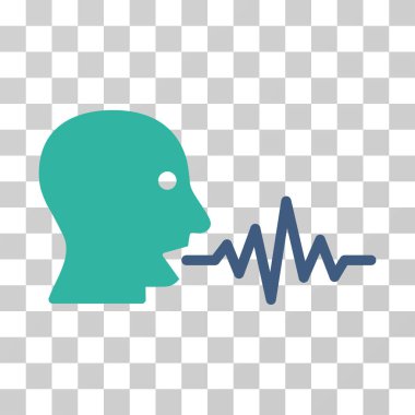 Kullanıcı sinyal vektör simge konuşmak