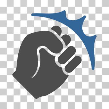 Yumruk Strike vektör simgesi