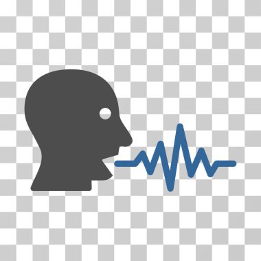 Kullanıcı sinyal vektör simge konuşmak