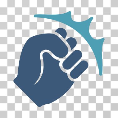 Yumruk Strike vektör simgesi