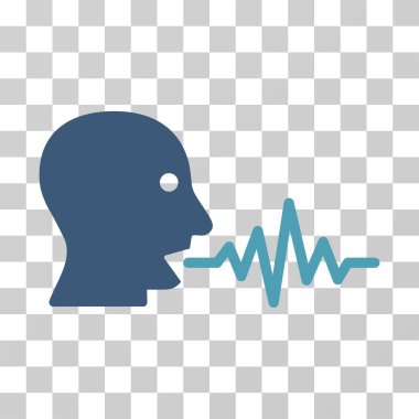 Kullanıcı sinyal vektör simge konuşmak