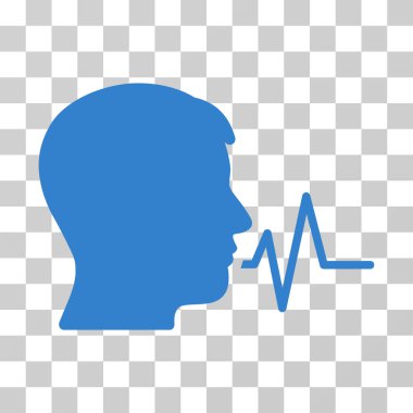 Kişi konuşma sinyali vektör simgesi