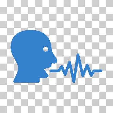 Kullanıcı sinyal vektör simge konuşmak