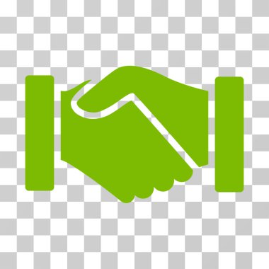 Satın alma el sıkışma vektör simgesi