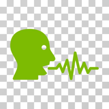 Kullanıcı sinyal vektör simge konuşmak