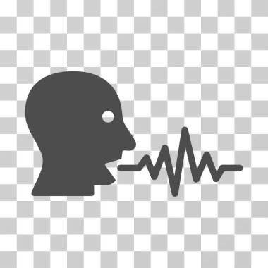 Kullanıcı sinyal vektör simge konuşmak