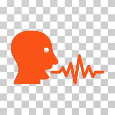 Kullanıcı sinyal vektör simge konuşmak