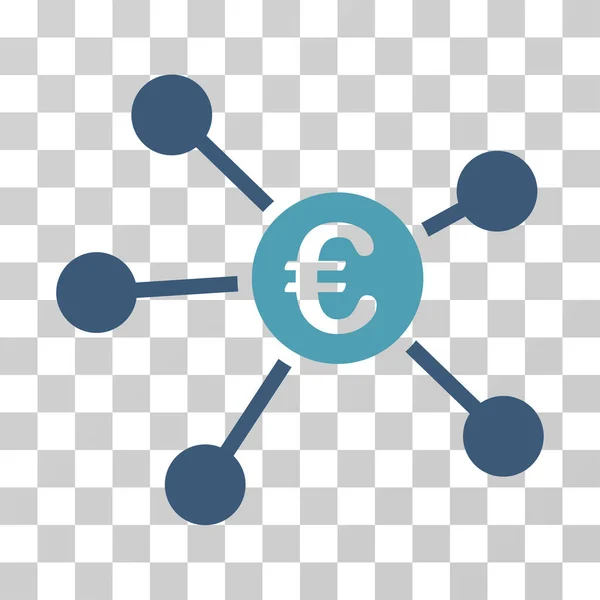 Euro Links Vector Icon — Vector de stoc