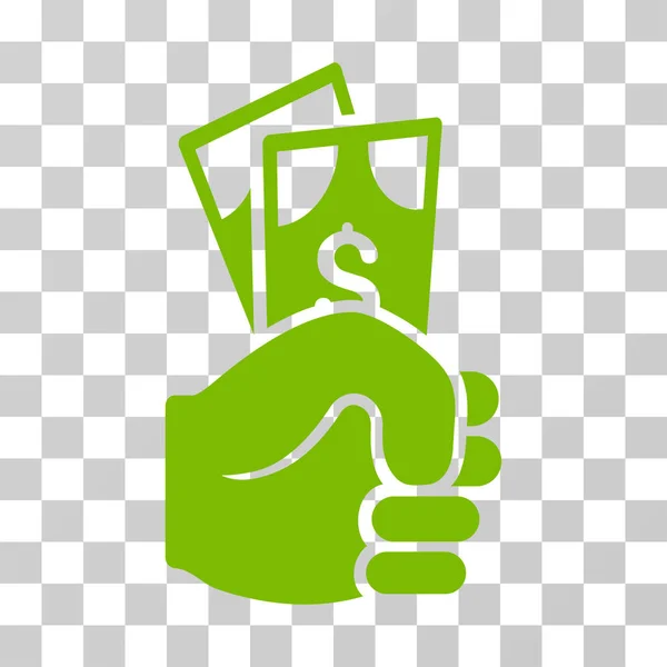 Billets en dollars Salaire Icône vectorielle — Image vectorielle