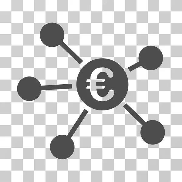 Euro Links Vector Icono — Archivo Imágenes Vectoriales