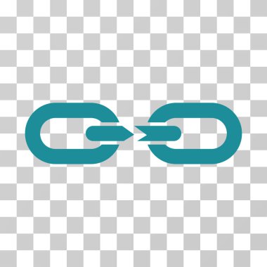 Zinciri ara vektör simgesi