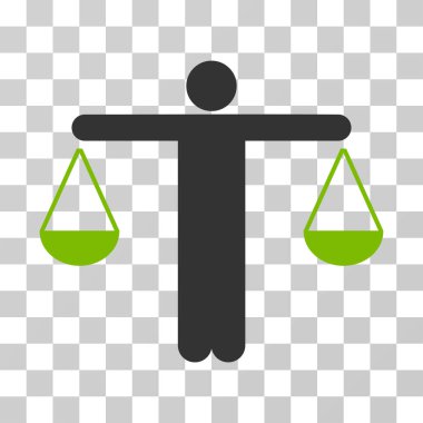 Yargıç kişi vektör simgesi