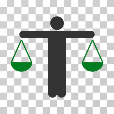 Yargıç kişi vektör simgesi