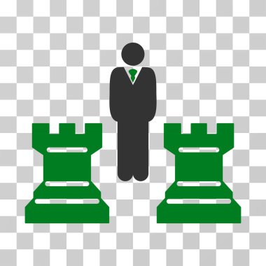 Strateji satranç Towers vektör simgesi