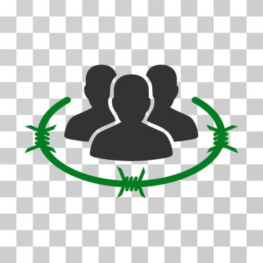 Sıkı yönetim vektör simgesi