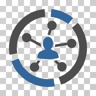 İlişkiler diyagramı vektör simgesi