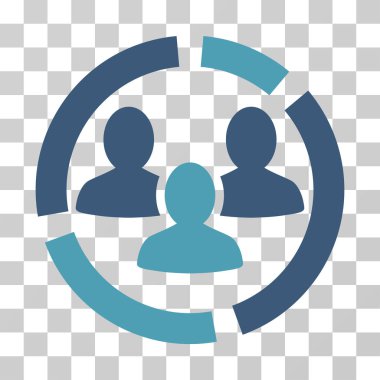 Demografi diyagramı vektör simgesi