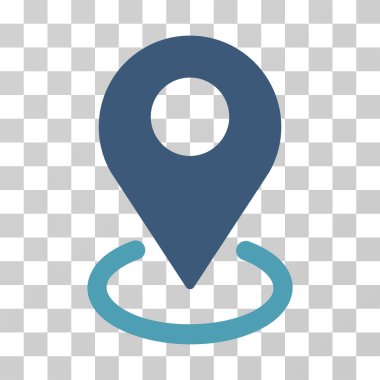 Coğrafi hedefleme vektör simgesi