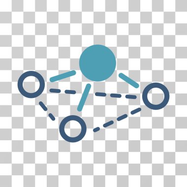 molekül vektör simgesi