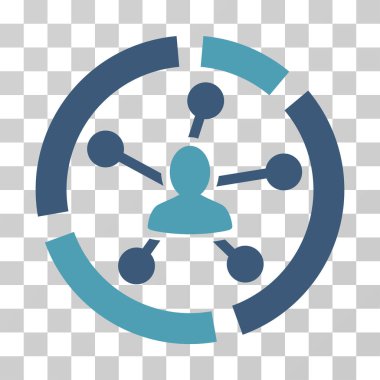 İlişkiler diyagramı vektör simgesi