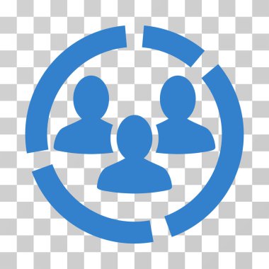 Demografi diyagramı vektör simgesi