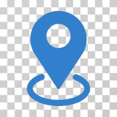 Coğrafi hedefleme vektör simgesi