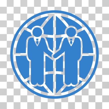 Küresel ortaklık vektör simgesi