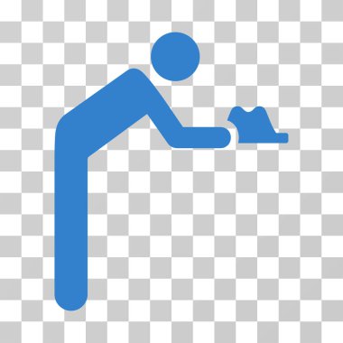 Hizmetçi vektör simgesi