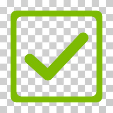 Onay kutusunu vektör simgesi