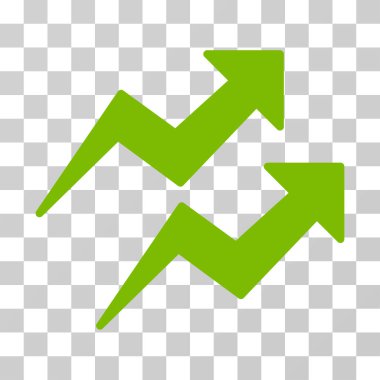 Eğilimleri vektör simgesi