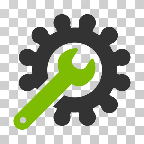 Moersleutel en Gear Customization Tools Vector Icon — Stockvector