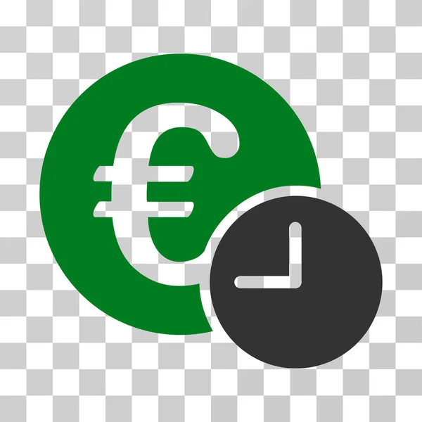 Кредитная векторная икона евро — стоковый вектор