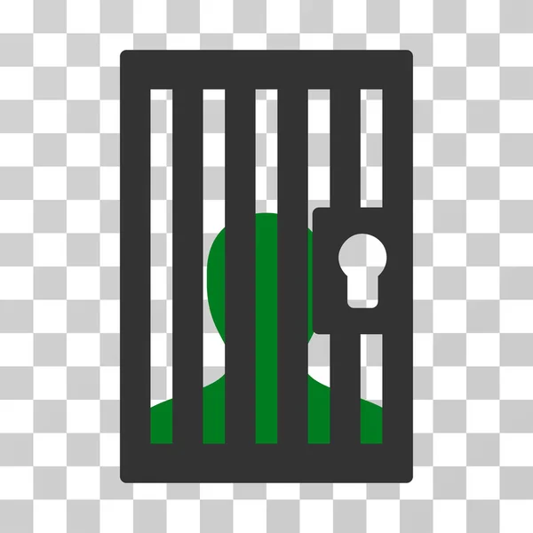 Prison Door Vector Icon — Stock Vector