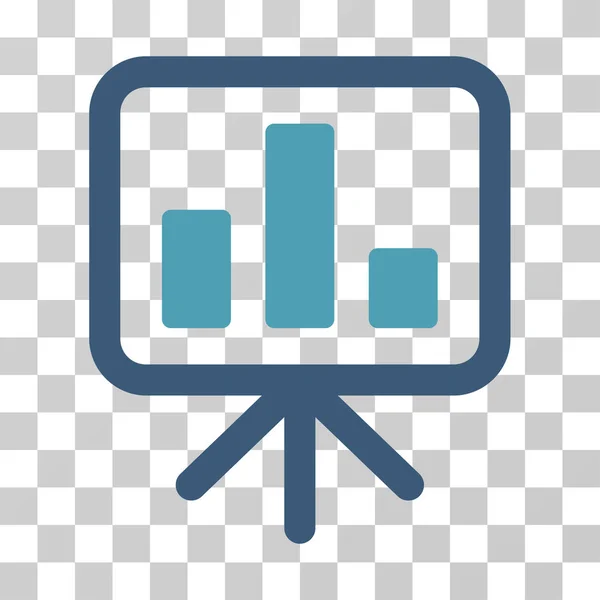 Bar Chart Display Vector Icon — Stock Vector