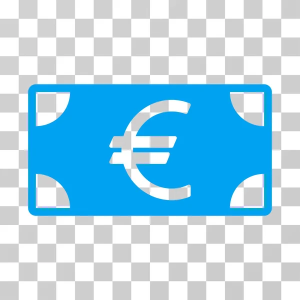 Euro-Banknotenvektorsymbol — Stockvektor
