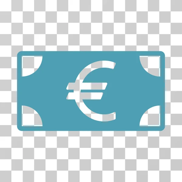 Euro sedel vektor symbol — Stock vektor