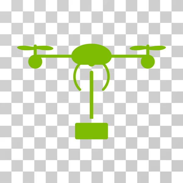 Copter Shipment Vector Icon — Stock Vector