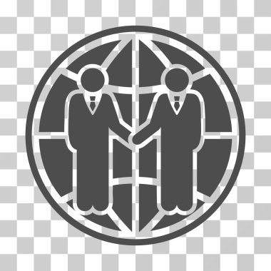 Küresel ortaklık vektör simgesi