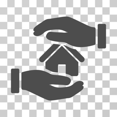 Realty sigorta vektör simgesi