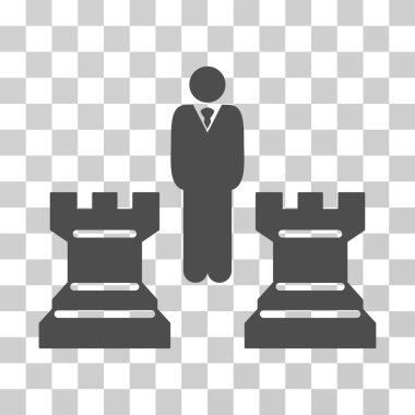 Strateji satranç Towers vektör simgesi