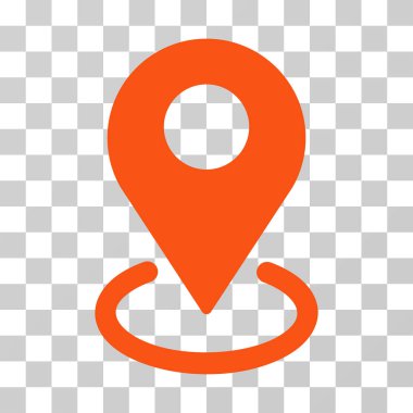 Coğrafi hedefleme vektör simgesi