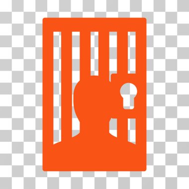 Hapishane kapısı vektör simgesi