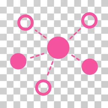 Sanal bağlantılar vektör simgesi