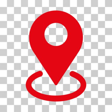 Coğrafi hedefleme vektör simgesi