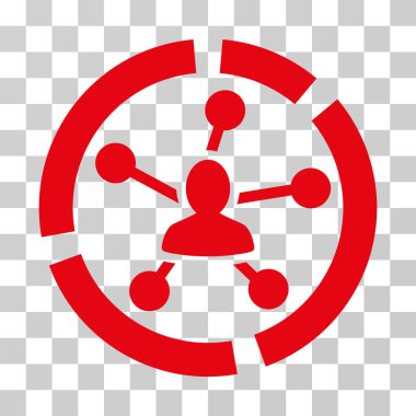 İlişkiler diyagramı vektör simgesi