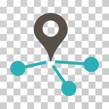 Geo ağ vektör simgesi
