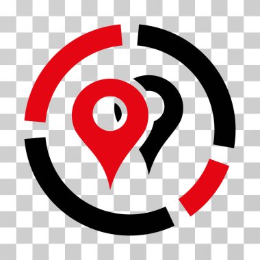 Geo diyagramı vektör simgesi